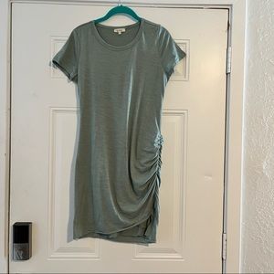 Light green body con dress